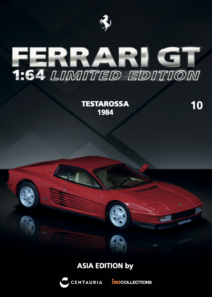 Ferrari GT 1:64 Magazine Limited Edition - ASIA EDITION TESTAROSSA 1984 English Version