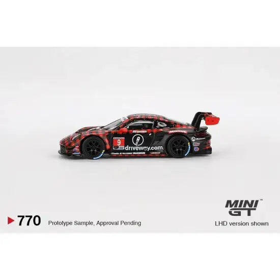 Mini GT Mini GT #770 Porsche 911 GT3 R #9 2023 IMSA Sebring 12 Hrs GTD PRO Winner