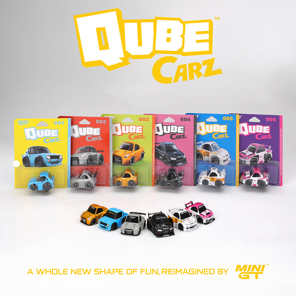 Mini GT Qube Carz Set - 6 Nissan Models Collection | 1:64