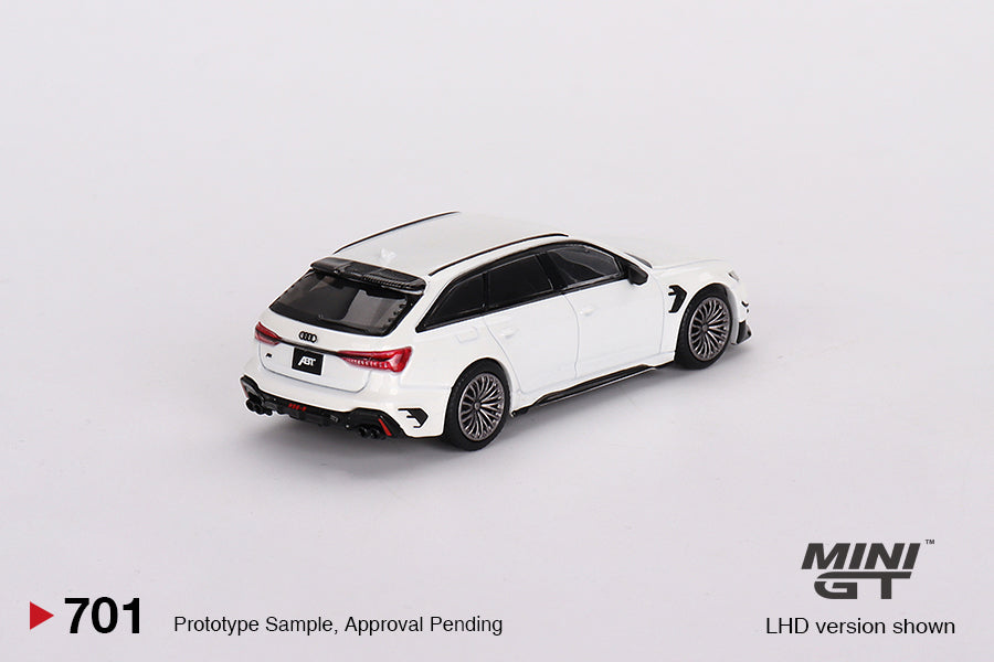 Mini GT #701 Audi ABT RS6-R Glacier White Metallic