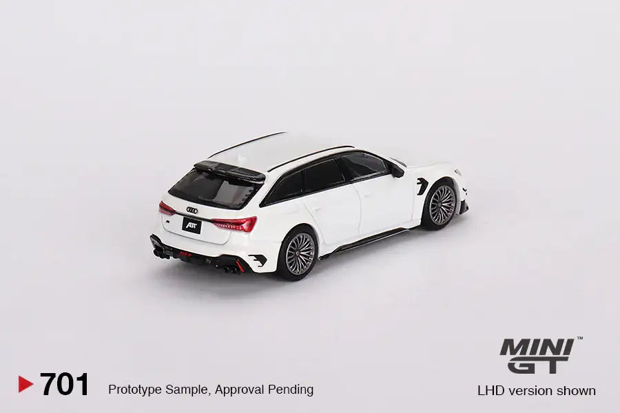 Mini GT Mini GT #701 Audi ABT RS6-R Glacier White Metallic