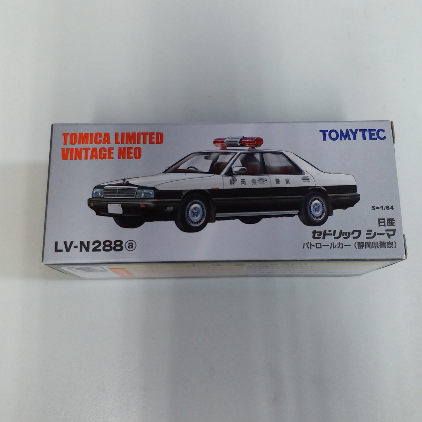 Tomica Limited Vintage Neo LV-N288a Nissan Cedric Cima Patrol Car (Shizuoka Prefectural Police)