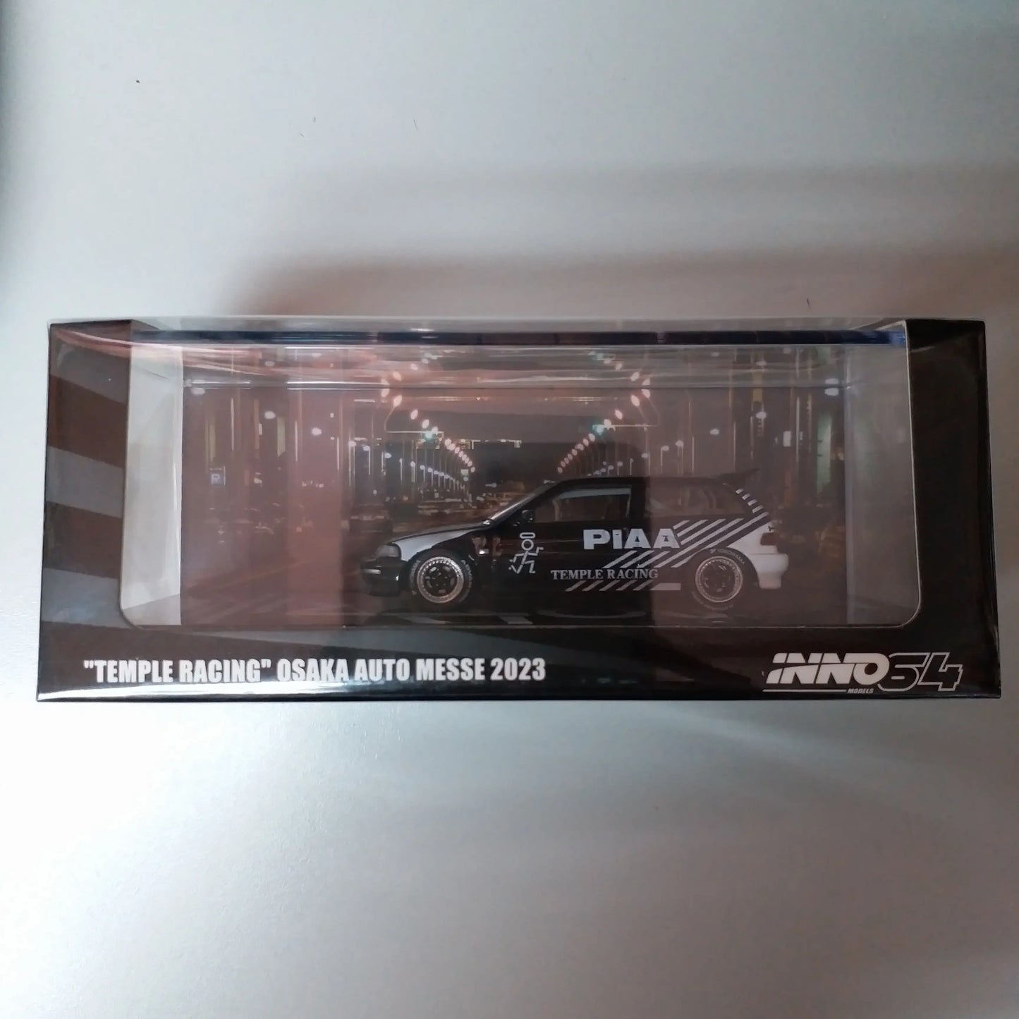 INNO64 1:64 Scale Honda Civic EF9 "Temple Racing" Osaka Auto Messe 2023