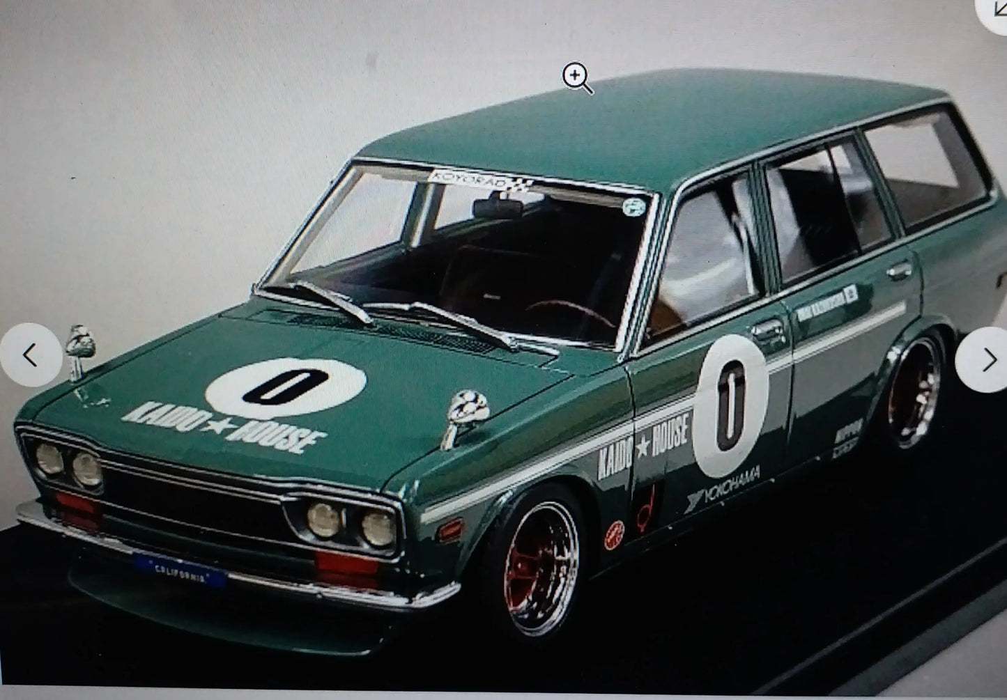 Ignition Model 1:18 IG2217 Datsun Bluebird (510) Green