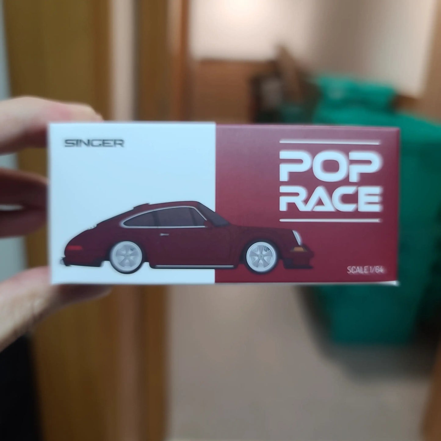 Pop Race 1:64 Scale Porsche 911 (964) Singer Red