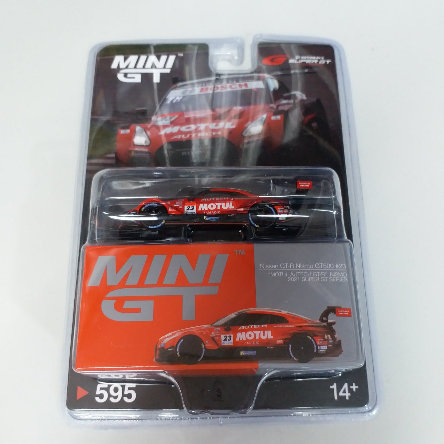 MINI GT #595 Japan Exclusive Nissan GT-R Nismo GT500 #23 NISMO 2021 Super GT Series