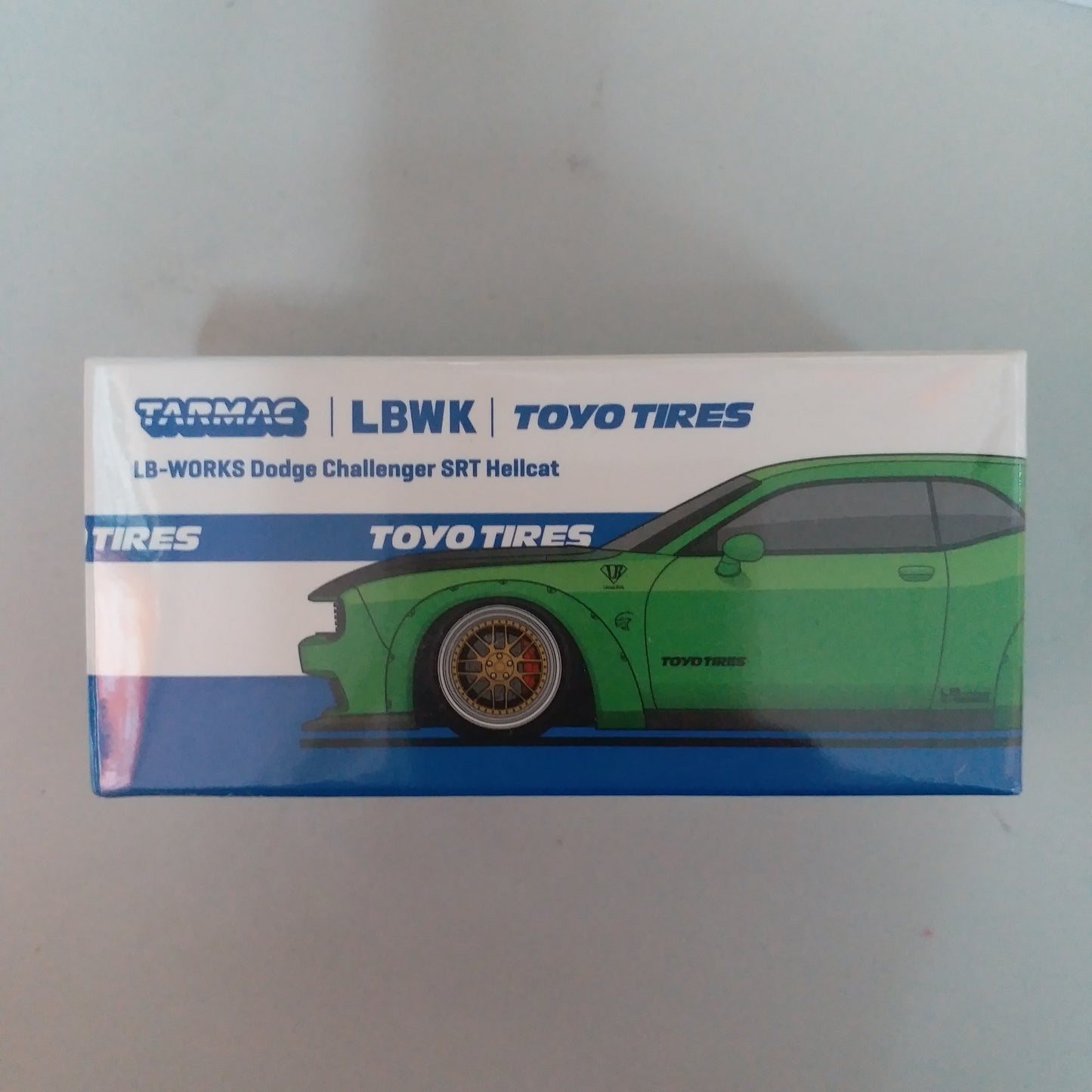 Tarmac Works LB-WORKS Dodge Challenger SRT Hellcat Green Metallic