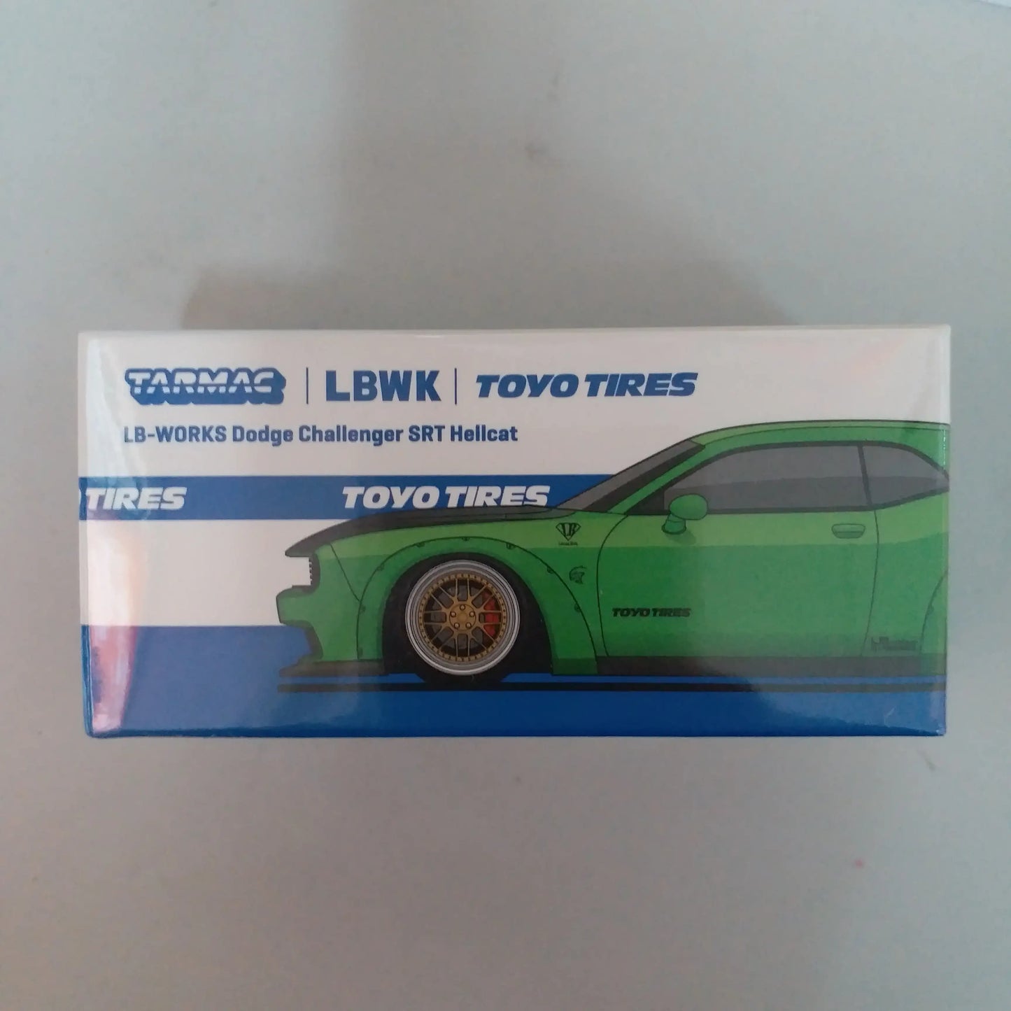 Tarmac Works LB-WORKS Dodge Challenger SRT Hellcat Green Metallic