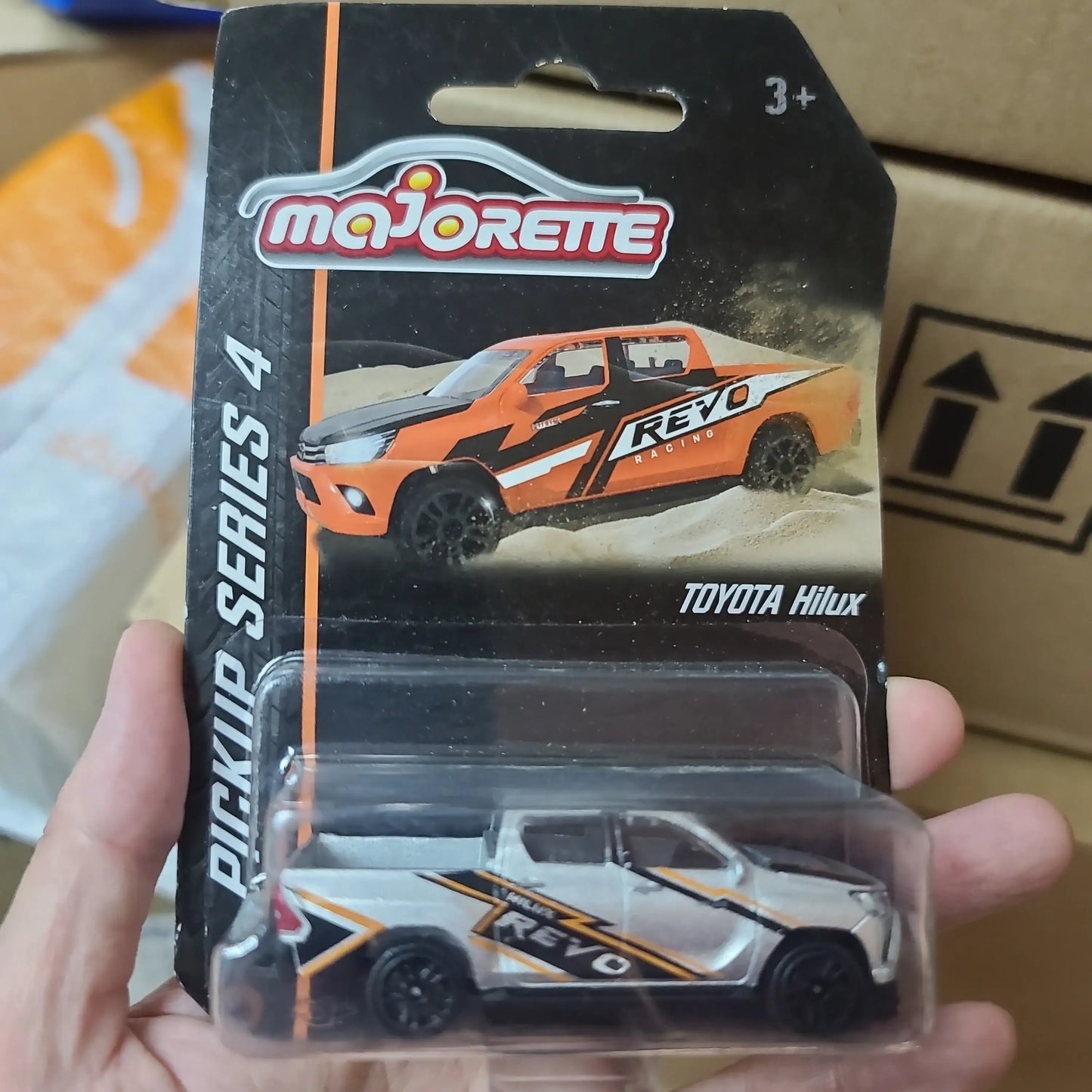 Majorette Toyota Hilux Revo pickup series 4 Silver