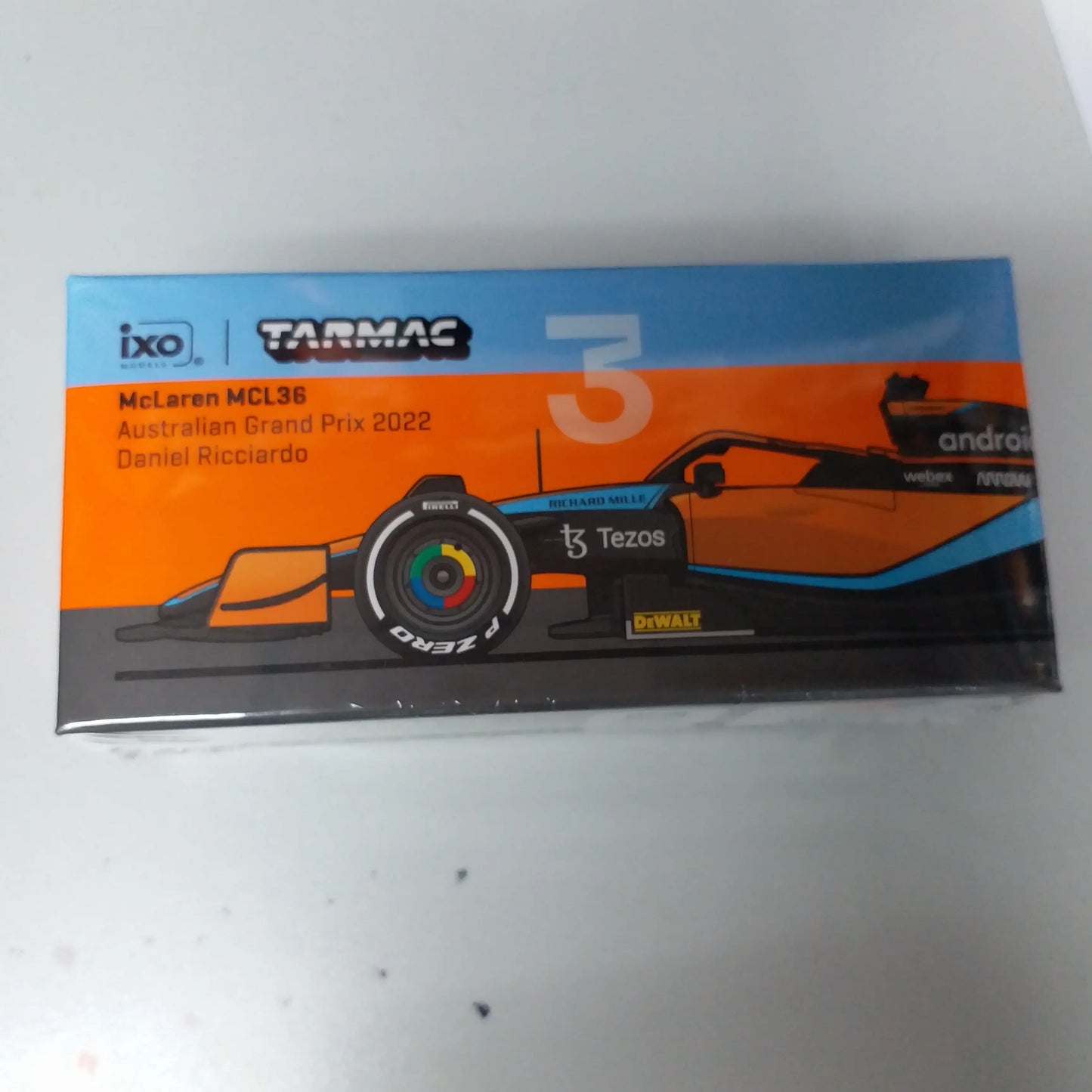Tarmac Works 1:64 Scale McLaren MCL36 Australian Grand Prix 2022 Daniel Ricciardo