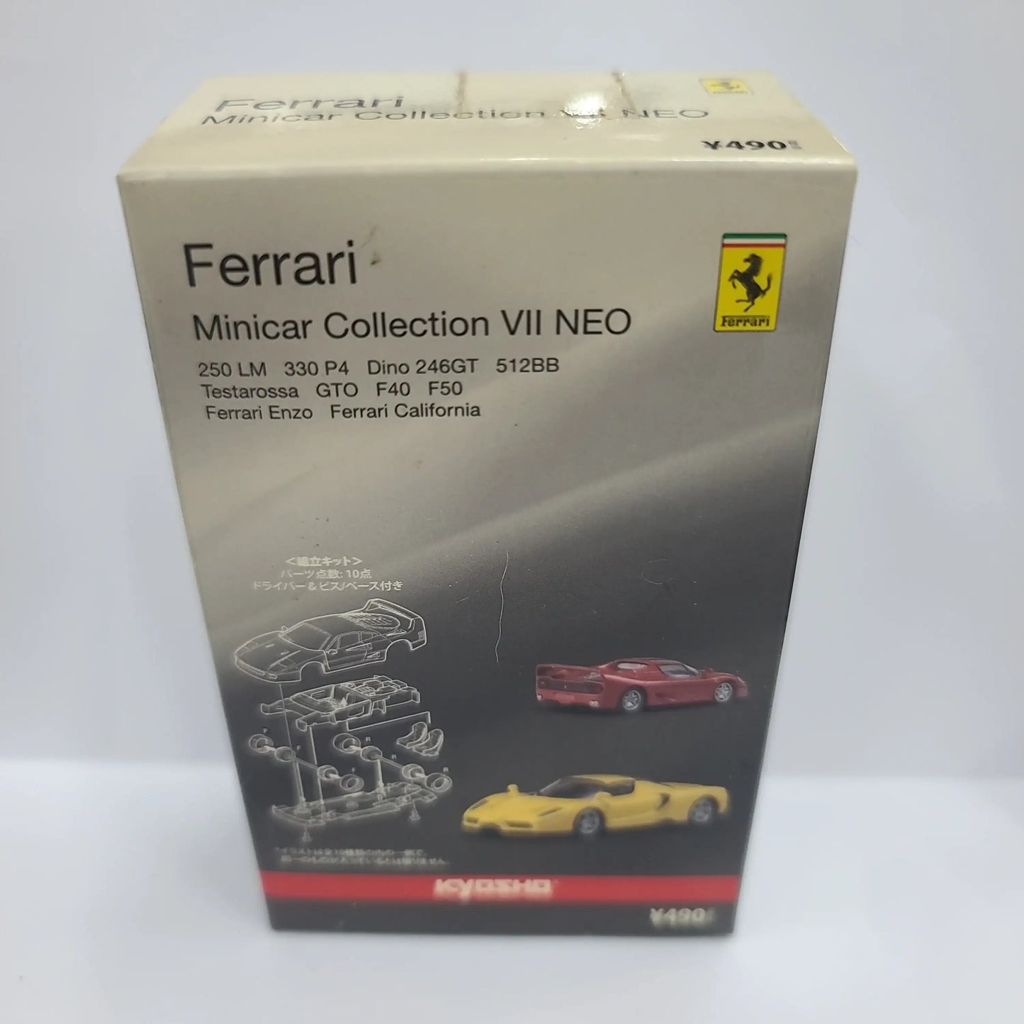 Kyosho 1:64 Scale Minicar CollectionFerrari Testarossa Collection 7 Neo Red