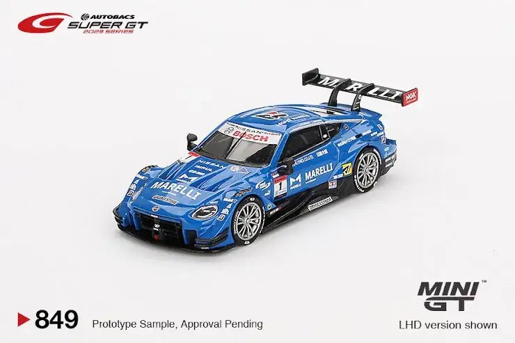 Mini GT MINI GT #849 Japan Exclusive Nissan Z GT500 #1 "MARELLI IMPUL Z" TEAM IMPUL 2023 SUPER GT SERIES / SUPER GT Blister Packaging