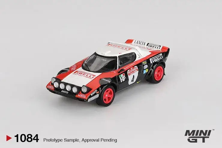 Mini GT Mini GT #1084 Lancia Stratos HF #4 1978 Rally Sanremo Winner Blister Pack