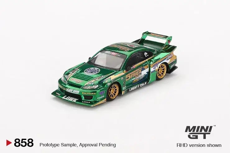 Mini GT MINI GT x Mijo #858 Nissan LB-Super Silhouette S15 SILVIA LBWK 2024 Fausto Racing (Blister pack)