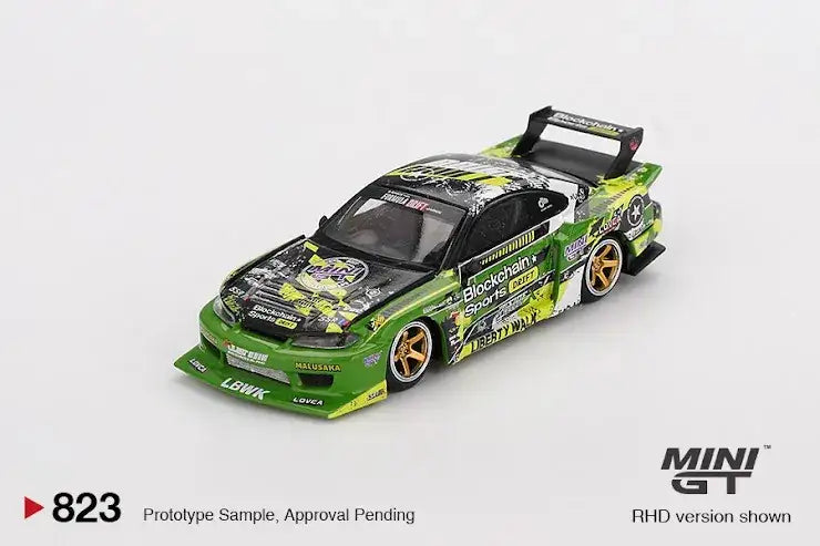 Mini GT Mini GTX Mijo #823 Nissan LB-Super Silhouette S15 SILVIA #555 V2 2024 Formula Drift Japan Blister Pack
