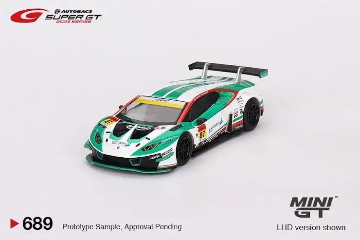 Mini GT Mini GT 1:64 Scale #689 Lamborghini Huracán GT3 EVO2 #87 "Bamboo Airways Lamborghini GT3" JLOC 2023 SUPER GT SERIES
