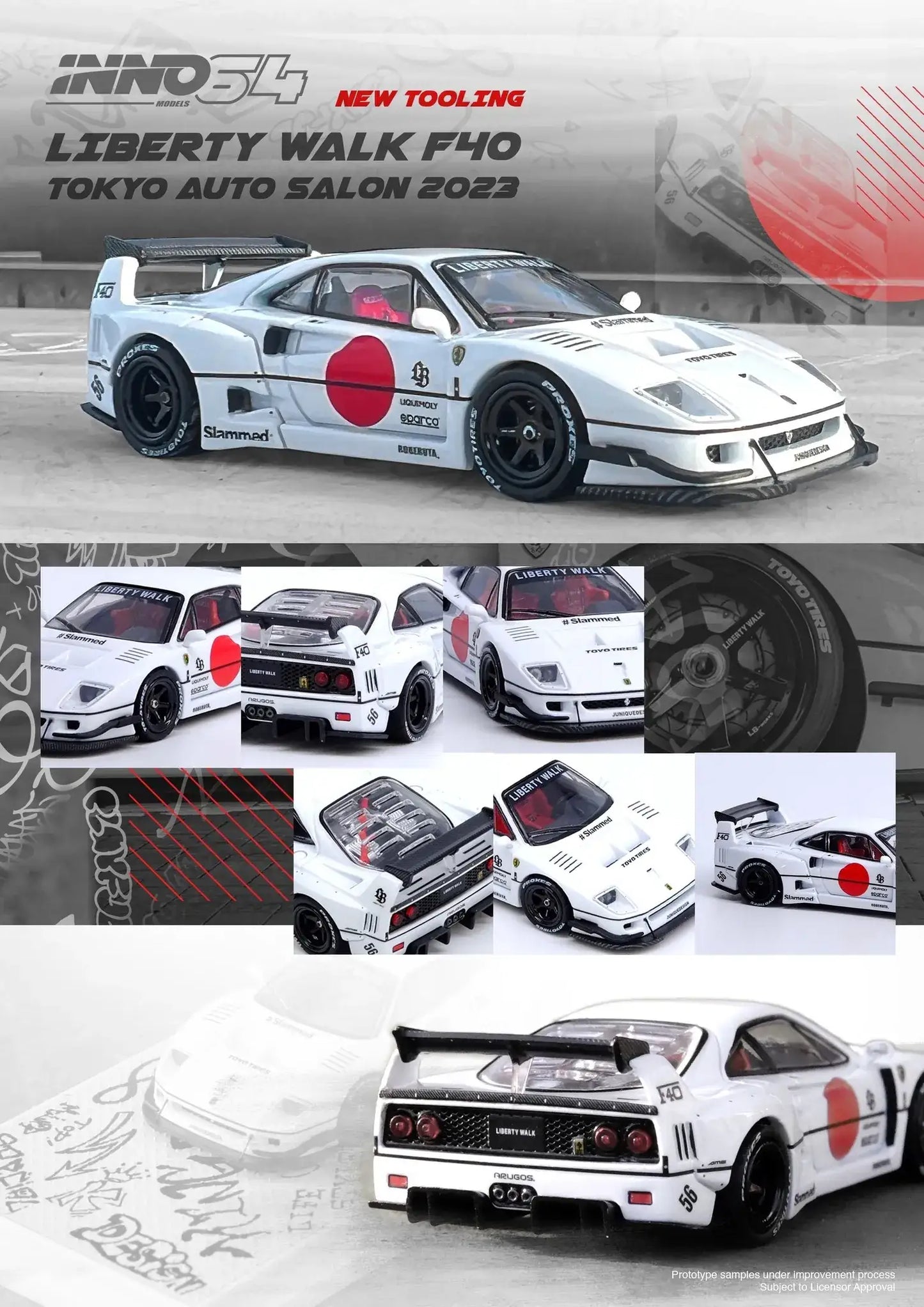 Inno64 LBWK F40 Tokyo Auto Salon 2023