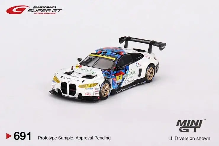 Mini GT Mini GT #691 BMW M4 GT3 #7 "Studie BMW M4" BMW M Team Studie x CRS 2023 SUPER GT SERIES