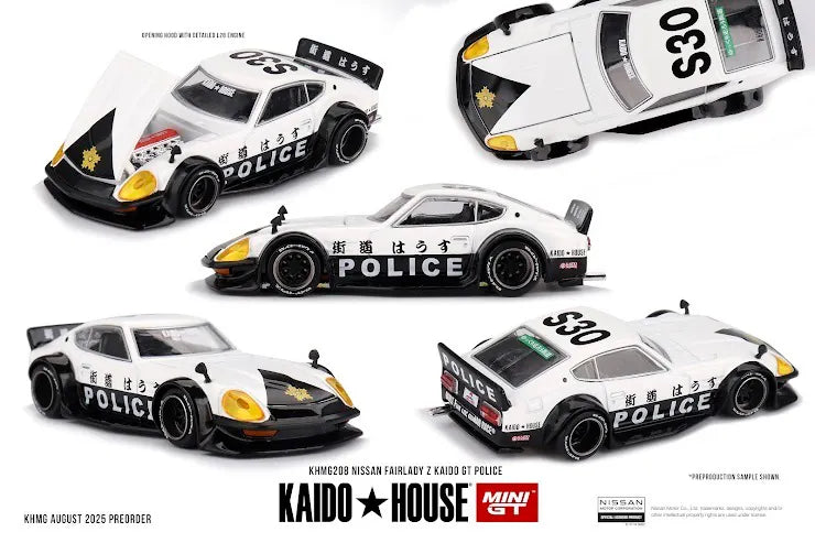 Mini GT x Kaido House #208 Nissan Fairlady Z Kaido GT Police