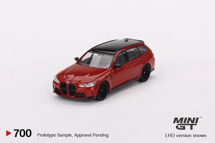 Mini GT Mini GT #700 BMW M3 Competition Touring (G81) Toronto Red Metallic