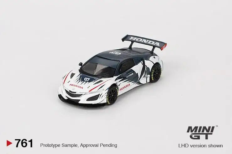 Mini GT MINI GT #761 Honda NSX GT3 EVO AlphaTauri Yuki Tsunoda 2023 Red Bull Formula Nurburgring