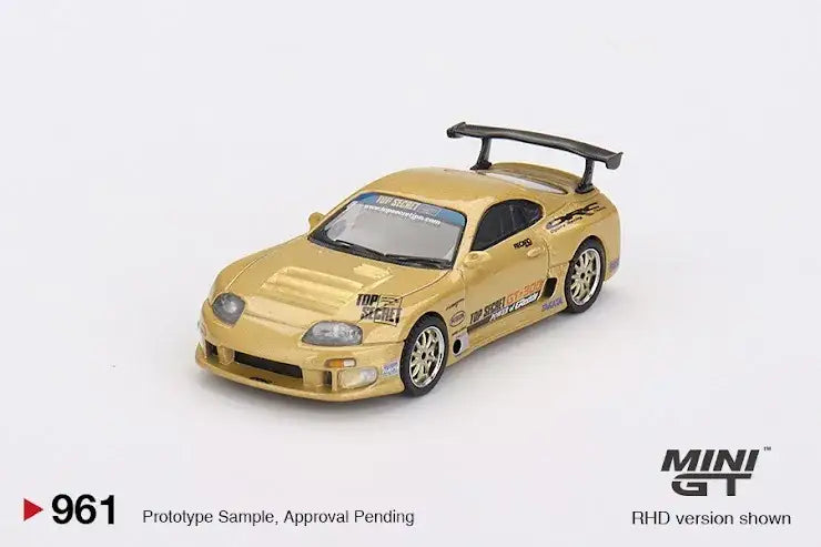 Mini GT Mini GT #961 Toyota Supra (A80) Top Secret GT-300 Top Secret Gold Blister Pack