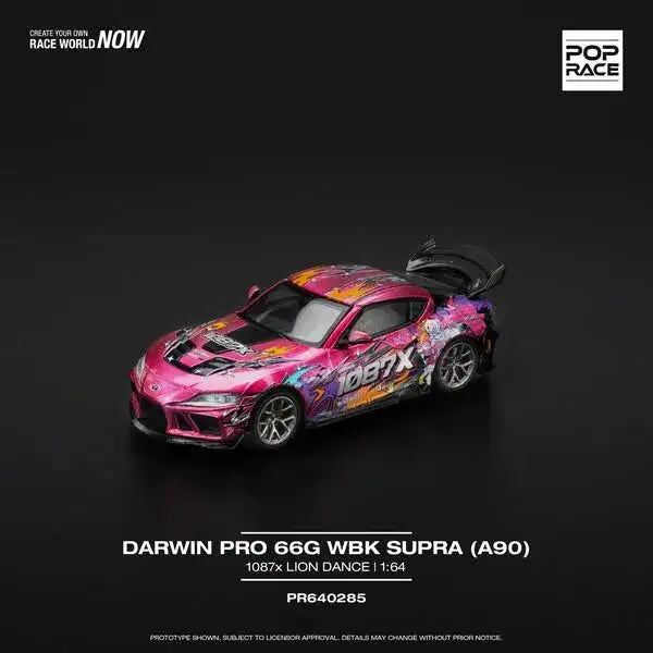 Pop Race 1:64 Scale DARWIN PRO 66G WBK SUPRA (A90) - 1087X LION DANCE
