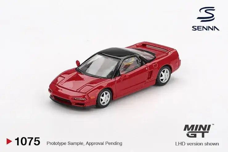 Mini GT MINI GT #1075 Honda NS-X Prototype Midship Sports 1989 Ayrton Senna w/ Figure (Blister Pack)
