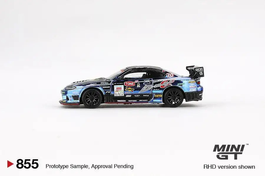 Mini GT Mini GT #855 1:64 Scale Nissan Silvia (S15) D-MAX #70 D-MAX Racing 2023 D1 Grand Prix - Japan Exclusive RHD / D1 Blister Packaging