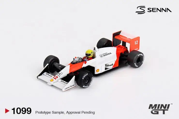 Mini GT MINI GT #1099 ( MGT01099-BL ) McLaren MP4/4 #12 Ayrton Senna 1988 Japanese Grand Prix Winner Blister packaging