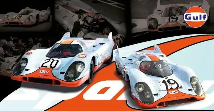 Spark Model SPARKY X Tiny 1/64 Gulf Porsche 917 #1 & 6 Opened Box