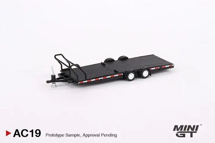 Mini GT Mini GT #AC19 Car Hauler Trailer Type B Black