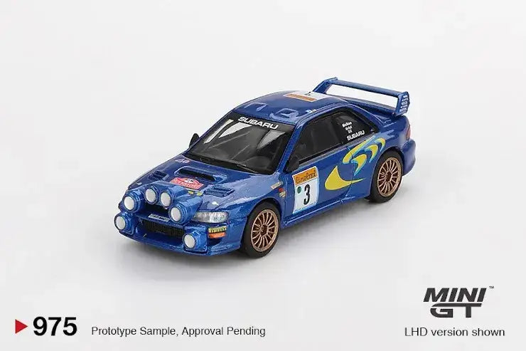 Mini GT Mini GT #975 Subaru Impreza WRC98 1998 Rally Monte-Carlo 3rd Place #3 (Blister pack)