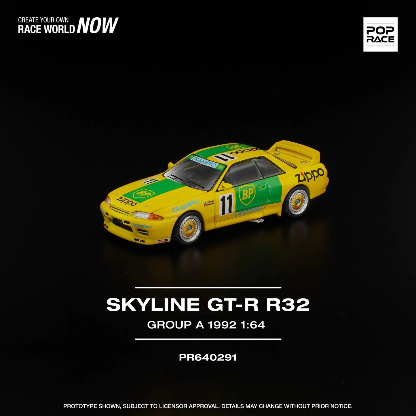 Pop Race 1:64 scale Nissan GT-R R32 GROUP A 1992