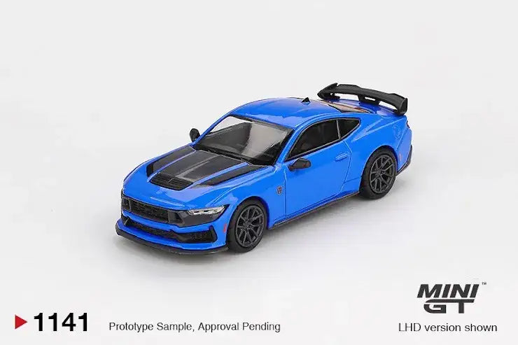 Mini GT Mini GT 1:64 Scale #1141 Ford Mustang Dark Horse 2024 Grabber Blue