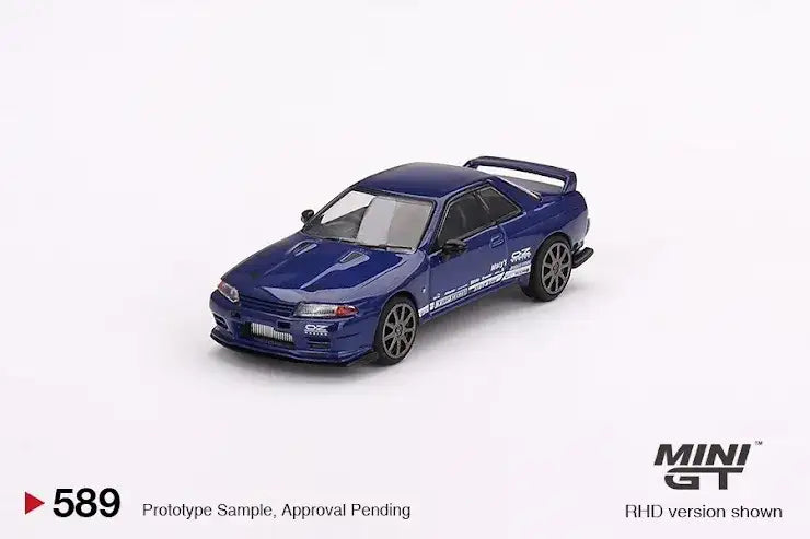 Mini GT Mini GT #589Nissan Skyline GT-R Top Secret VR32 Metallic Blue
