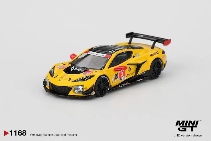Mini GT 1:64 Scale #1168 Chevrolet Corvette Z06 GT3.R #3 Corvette Racing 2025 IMSA Daytona 24 Hrs