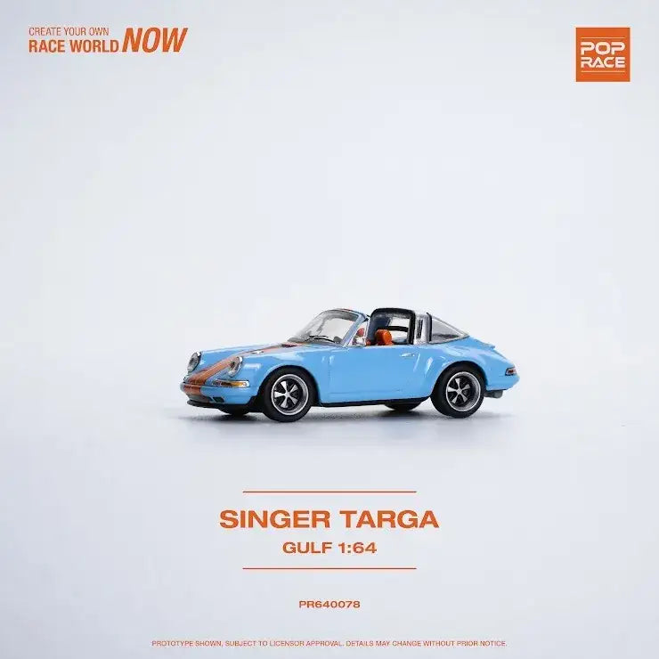 Pop Race 1:64 Scale Porsche 911 Singer Targa GULF