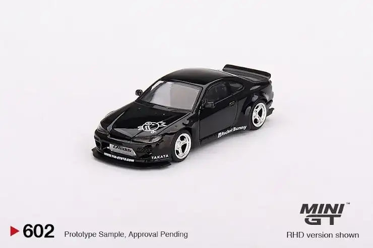 Mini GT Mini GT #602 Nissan Silvia (S15) Rocket Bunny Black Pearl
