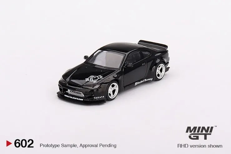 Mini GT #602 Nissan Silvia (S15) Rocket Bunny Black Pearl