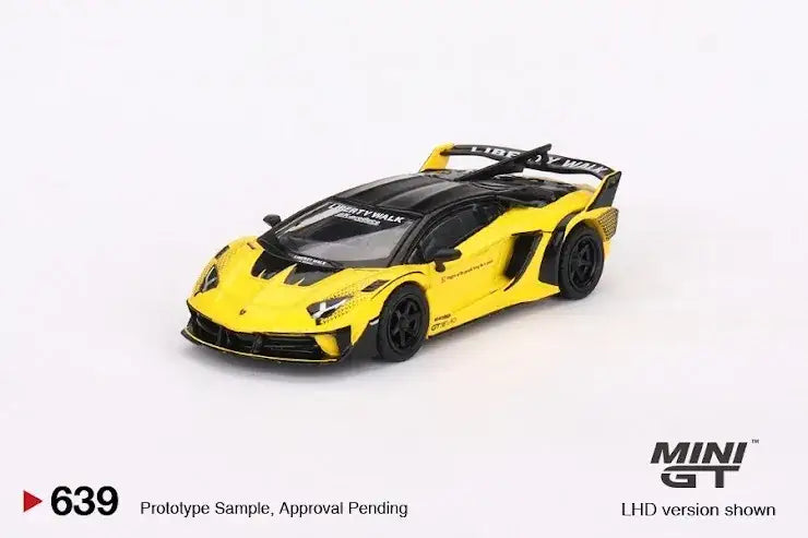 Mini GT MINI GT #639 Lamborghini LB-Silhouette WORKS Aventador GT EVO Yellow