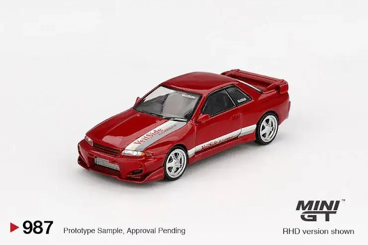 Mini GT Mini GT #987 Nissan Skyline GT-R (R32) VeilSide Combat C-I Gem Red Blister Pack