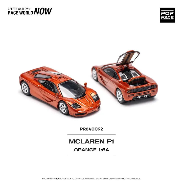 Pop Race 1/64 McLAREN F1 ORANGE