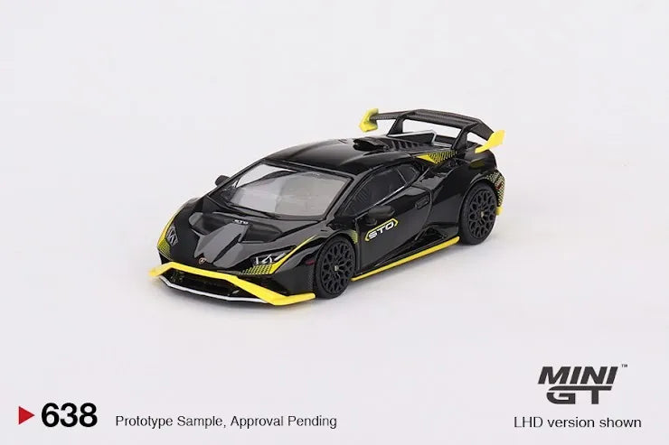 Mini GT #638 Lamborghini Huracán STO Nero Noctis