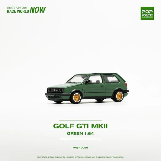 Pop Race 1:64 Scale Volkswagen Golf GTI MK2 Oak Green