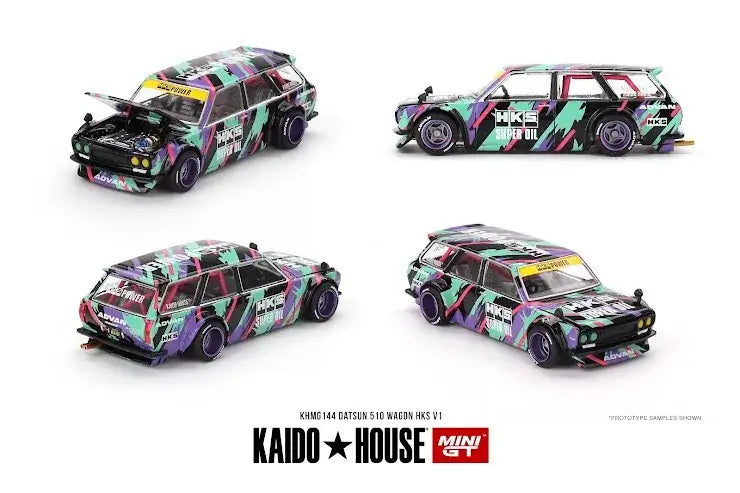 Mini GT Mini GT x Kaido House #144 Datsun KAIDO 510 Wagon HKS V1