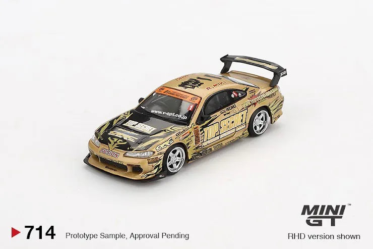 Mini GT #714 1:64 Scale Nissan Silvia (S15) Top Secret D1 GP
