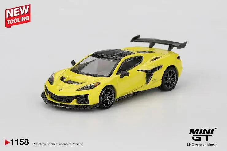 Mini GT Mini GT #1158 Chevrolet Corvette ZR1 Accelerate Yellow Blister Packing