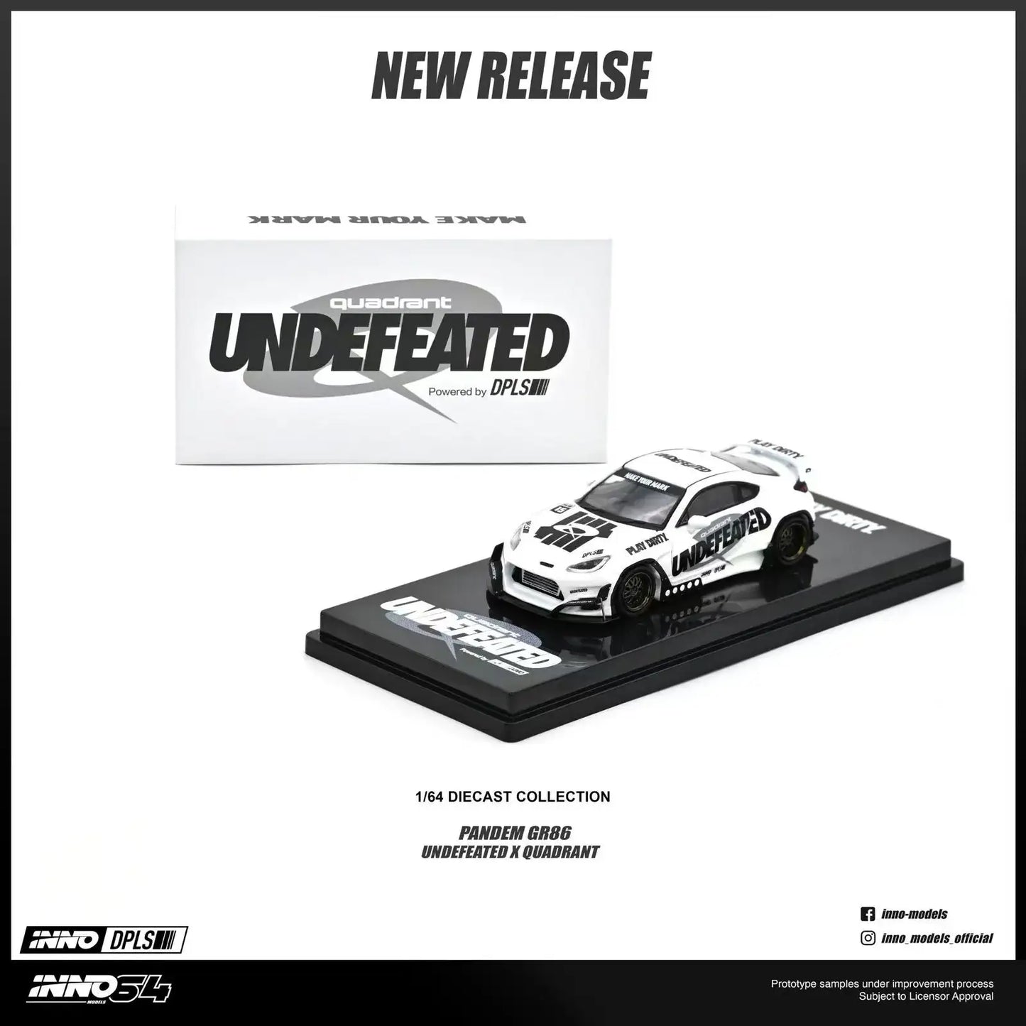 INNO64 Toyota GR86 "PANDEM ROCKET BUNNY" UNDEFEATED X QUADRANT