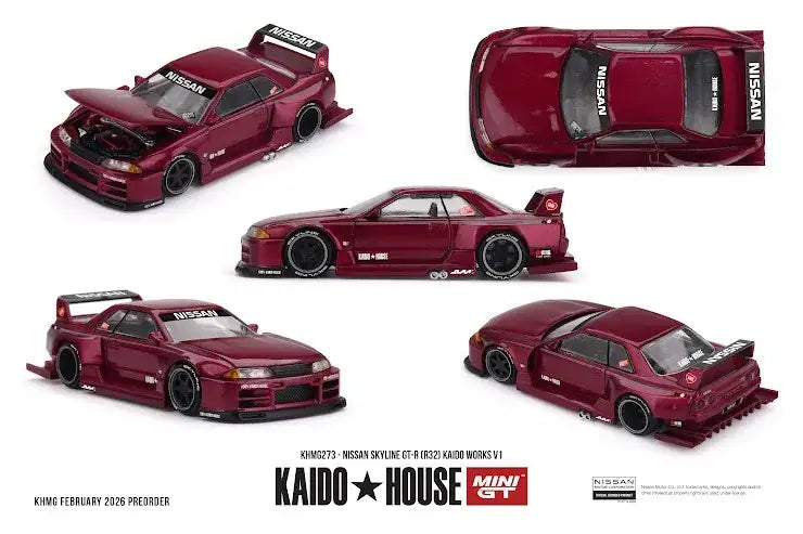 Mini GT Mini GT x Kaido House #273 Nissan Skyline GT-R (R32) KAIDO WORKS V1